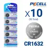 Bundle of 50 CR1632 3V Lithium Coin Cell Batteries (10 Packs of 5, Blister Card Packaging)