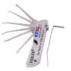 6-in-1 Foldable Lock Pick Tool Set - Compact Multi-Pick Design for Locksmiths