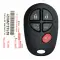 2008-2013 Toyota Highlander Keyless Entry Remote Key 89742-0W021 GQ43VT20T-0 thumb