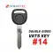 Chevrolet Corvette Double Sided VATS Key Strattec 598524 #14-0 thumb