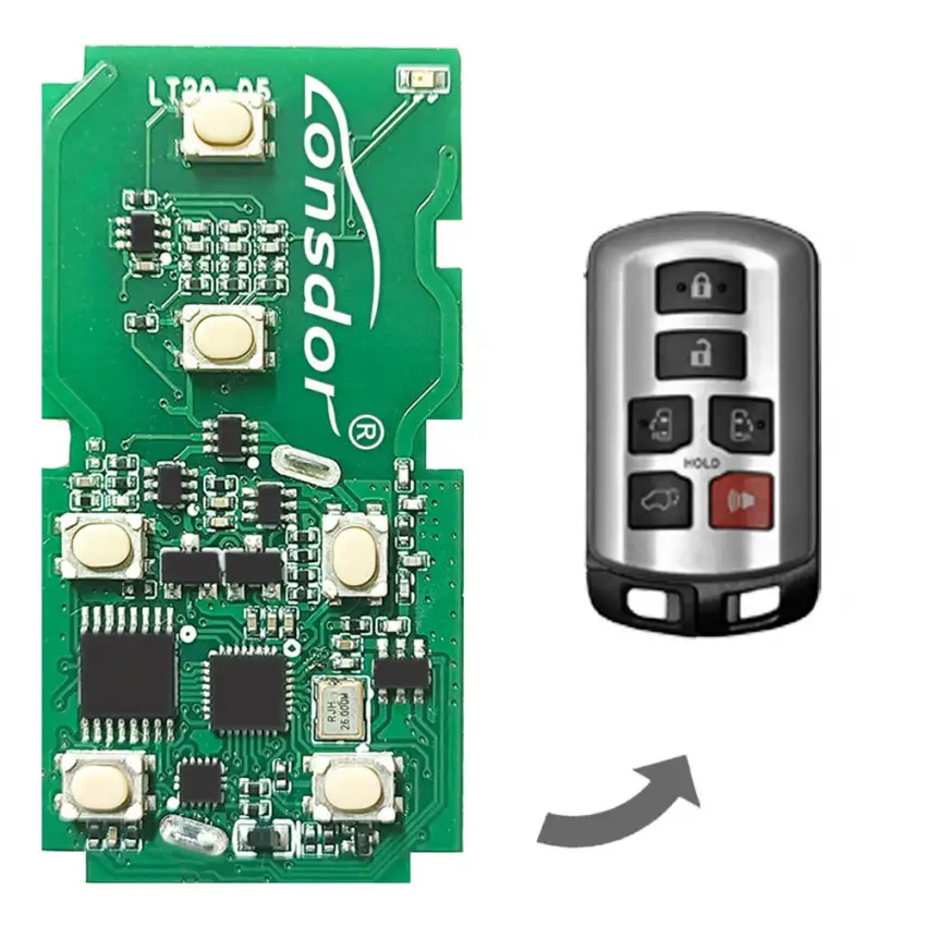 Lonsdor LT20-05 Universal Smart Key Remote Board 4D Chip for Toyota