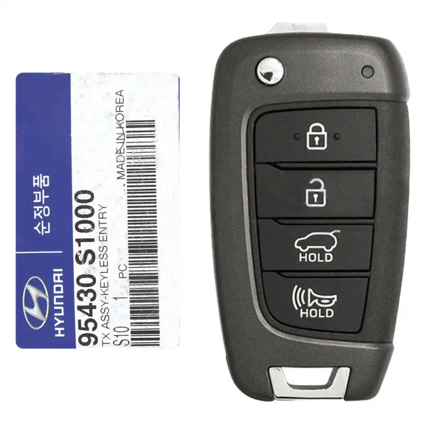 2019-2020 Hyundai Santa Fe Flip Remote Key 95430-S1000 TQ8-RKE-4F39