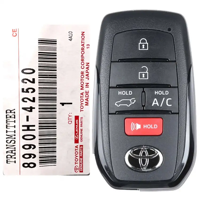 2023 Toyota bZ4X Smart Remote Key 5 Button 8990H-42520 HYQ14FBX