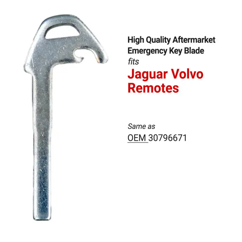 Jaguar Volvo Aftermarket Insert key Blade 30796671