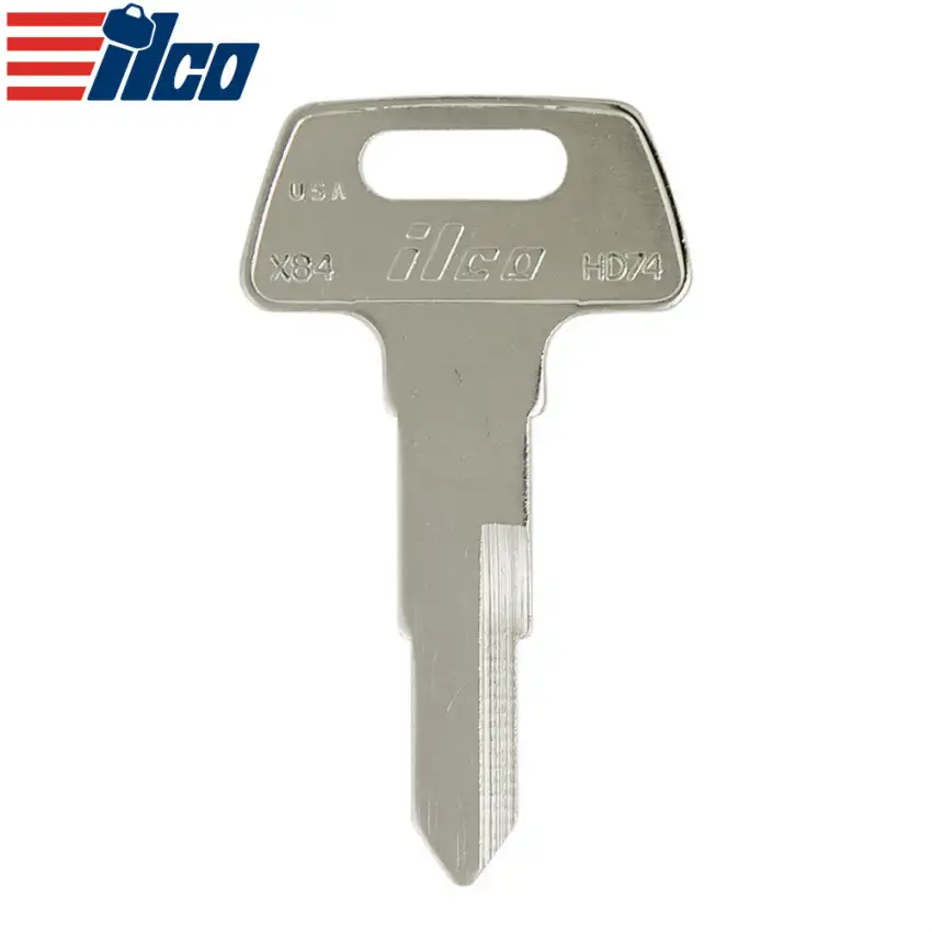 ILCO Mechanical Metal Head Key For Honda Motorcycle X84 - HD74