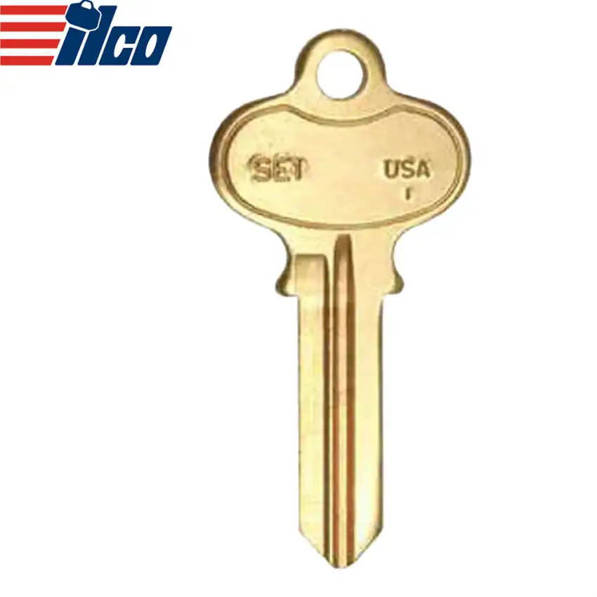 ILCO SE1 1022 Metal Key Blank Brass Finish Segal