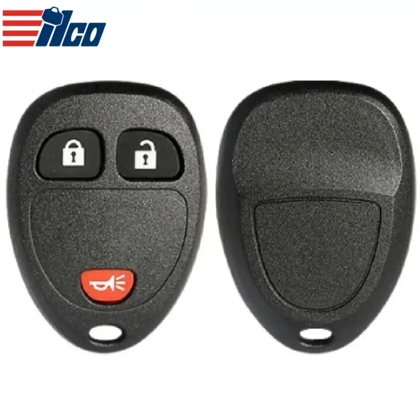 ILCO Keyless Remote Key Shell for 2007-2017 GM 3 Button SHELL-GM-RKE3B2