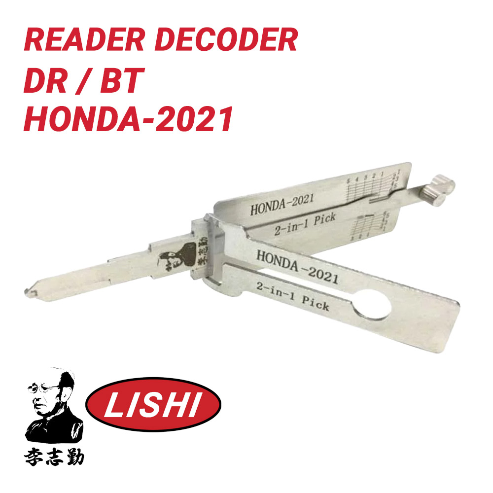 Original Lishi For Honda Honda-2021 2-in-1 Pick Decoder Door Trunk