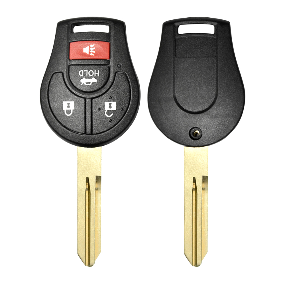 3pcs Set For Nissan Special TPU Key Case + Rotating Ring Key Fob For Nissan  Smart 4-button Car Key